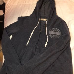 Hollister slightly cropped zip up
